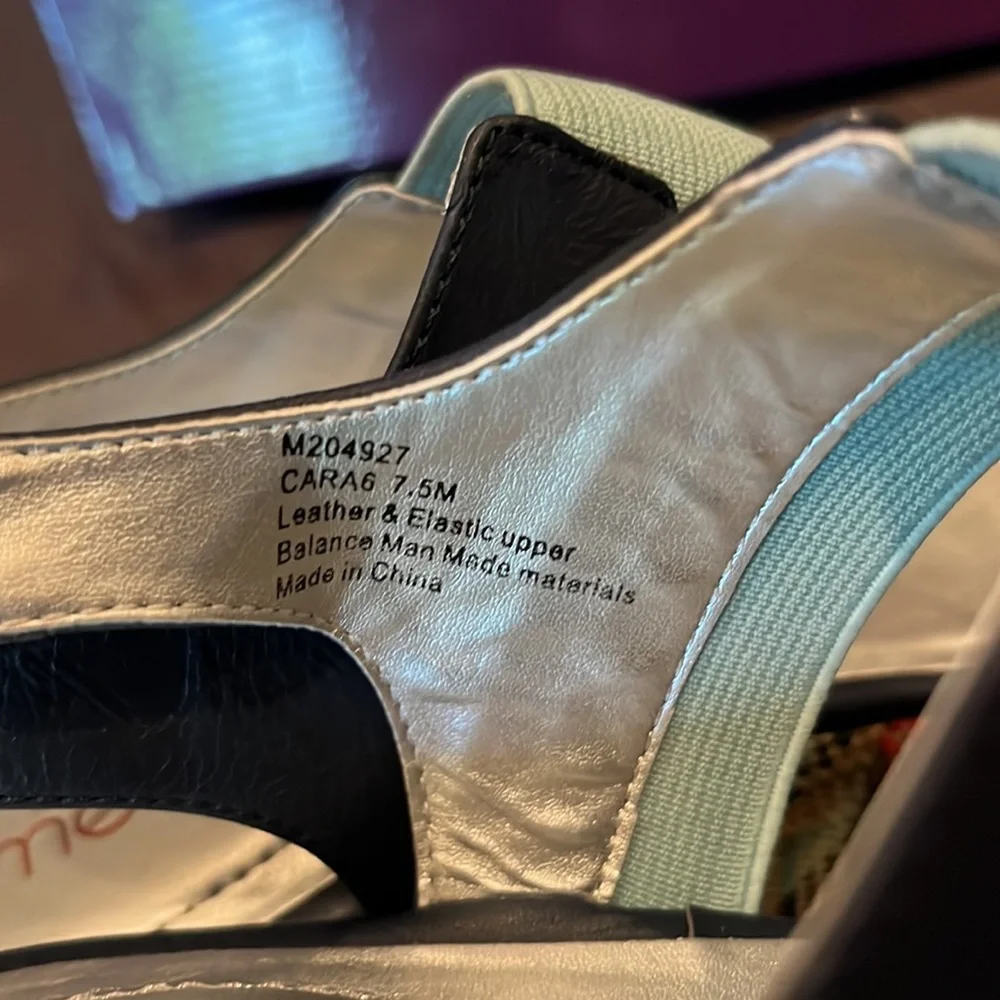 New in box 7.5 wedges in navy, mint, and coral. - Picture 6 of 7